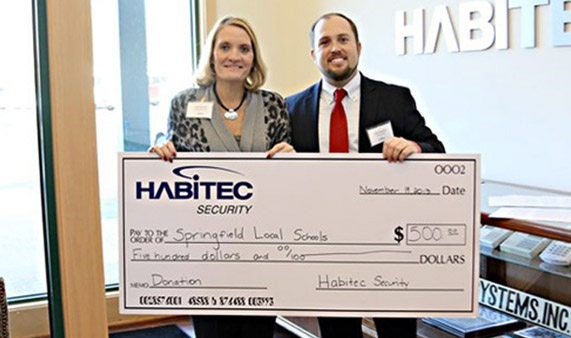 Habitec Security donates $500 to Springfield Local Schools